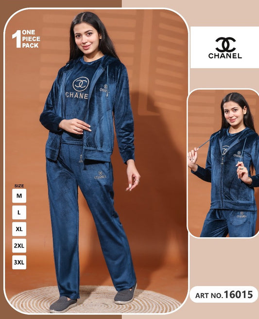 Velvet Royale Co-ord Set – Midnight Blue Edition (Art No. 16015)