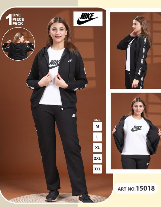 Jetline Zip-Up Co-ord Set – Midnight Black Edition (Art No. 15018)