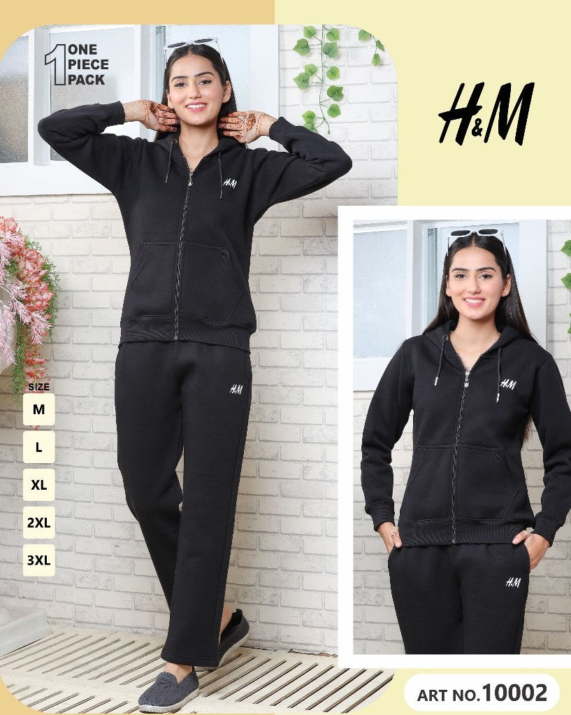 Essential Black Zip-Up Co-ord Set – Everyday Classic (Art No. 10002)