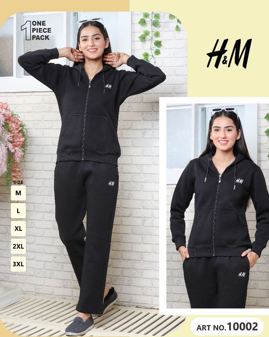 Essential Black Zip-Up Co-ord Set – Everyday Classic (Art No. 10002)